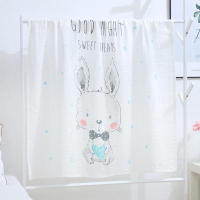 China Cotton Newborn Swaddle Blanket Soft Multi Purpose Super Strong Absorption for sale