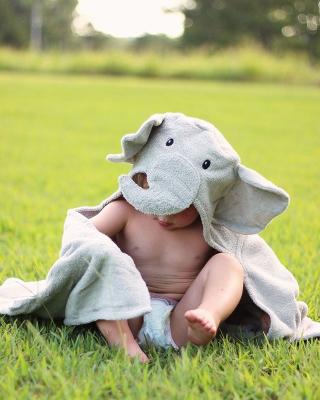 China The newest eco-friendly fairy animals embroidery bamboo baby hooded towel for sale