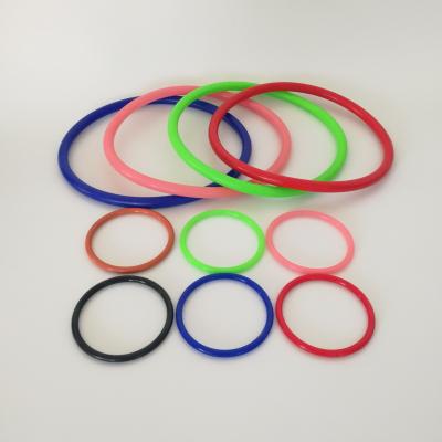 China Kundenspezifische Silikonkautschuk-Dichtungs-Dichtung, bunte Gummio-ringe für das Versiegeln zu verkaufen