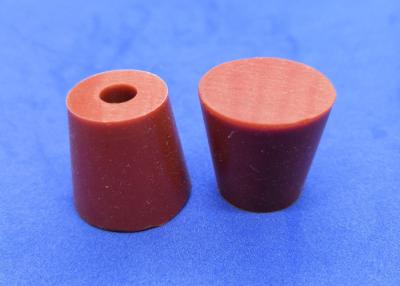 China Lab Rubber Stoppers With Holes , Silicone Stoppers For Laboratory Equipment for sale
