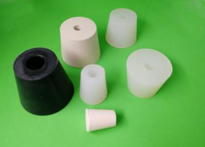 China Epdm Silicone NBR Rubber Stopper With Hole Cone Shape High Temperature Resistance for sale