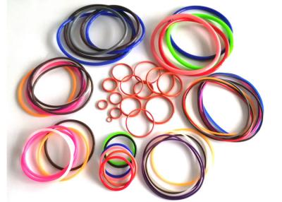 China AS568 fuel hydraulic heat resistant sealing rubber silicone colored o rings for sale