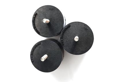 China Soem fertigen geformte Gummitülle-Stoßdämpfer-zylinderförmige schwarze Farbe besonders an zu verkaufen