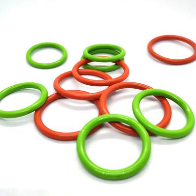 China 70 Shore A NBR High Temperature Rubber O Rings , Green Round Rubber Seal for sale
