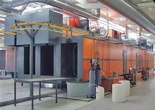 China 500kg/H que inclina o tipo linha de revestimento automática secagem rápida do metal à venda