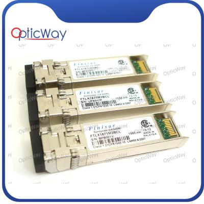 China FTLX1871M3BCL SFP+ Fiber Transceiver Finisar 1550nm 80km 11.3G LC Connector for sale