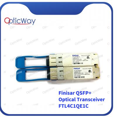 China DOM SMF QSFP+ Optical Transceiver Finisar FTL4C1QE1C 40GBase-LR4 1310nm 10km for sale