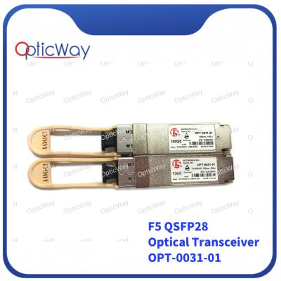 China QSFP28-vezeloptische transceivermodule F5 OPT-0031-01 100G 850nm 100m Te koop