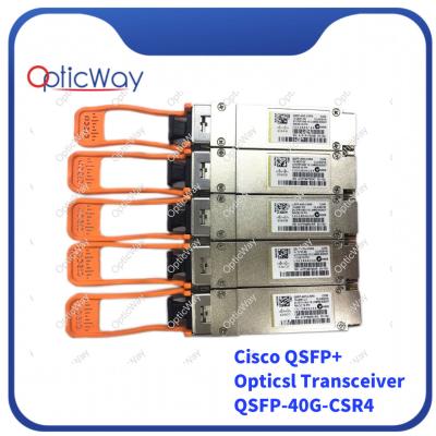 China Transceptor de módulo de fibra óptica QSFP+ de múltiples modos QSFP-40G-CSR4 850nm 40G en venta