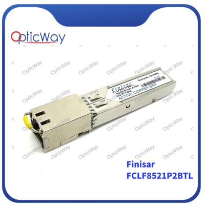 China FCLF8521P2BTL SFP Optical Transceiver 10/100/1000Base-TX Copper 100m Finisar RJ-45 for sale