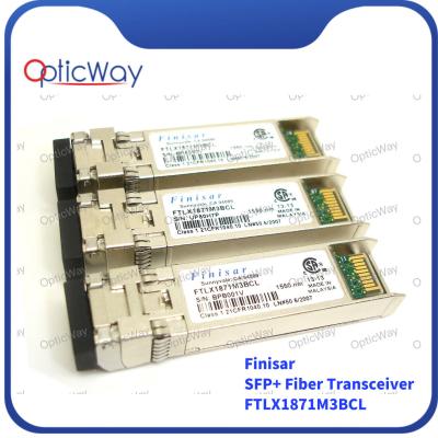 China Finisar SFP+ Fiber Transceiver Module FTLX1871M3BCL 11.3Gbps 80km 1550nm for sale