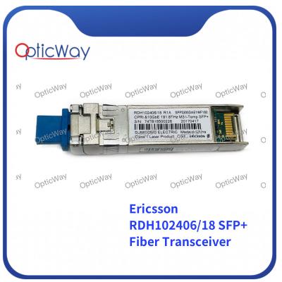 China Ericsson SFP+ Transceptor de fibra RDH102406/18 10GBase DWDM 100GHz SMF 1563.05nm 80km en venta