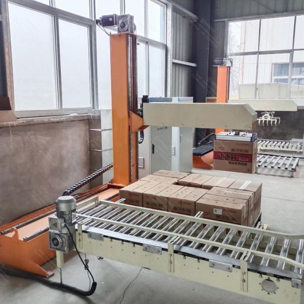 Quality 150KG Palletizer Machine Automatic With ABB System Floor Level Palletizer for sale