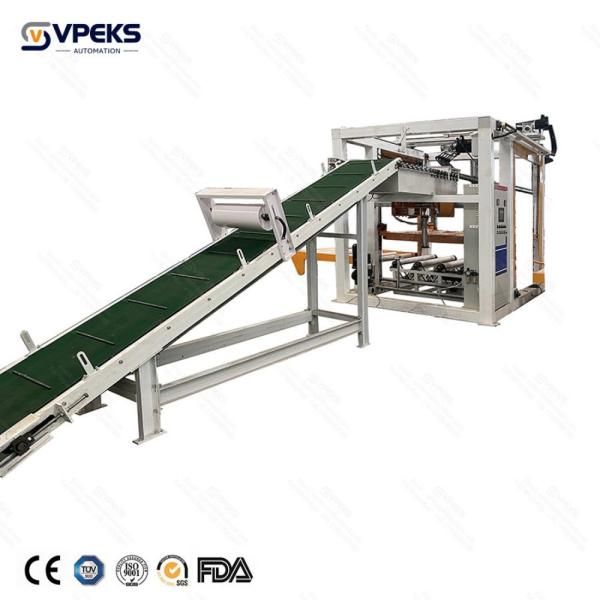 Quality 1300-1500mm Final Pallet Height High Level Palletizer For Dry Powder Mortar for sale