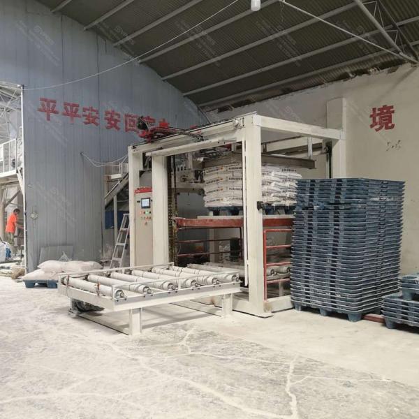 Quality High Speed High Level Case Palletizer Machine 500-700 Bags/Hour for sale