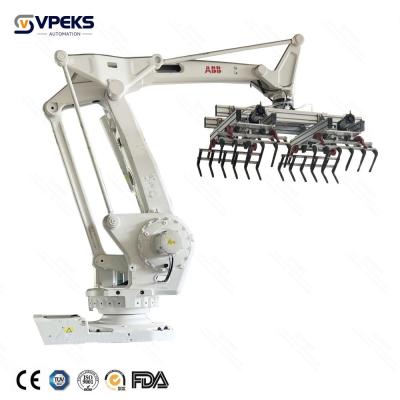 China Carton Box Automatic Robotic Palletizer Machine With Robotic Arm for sale