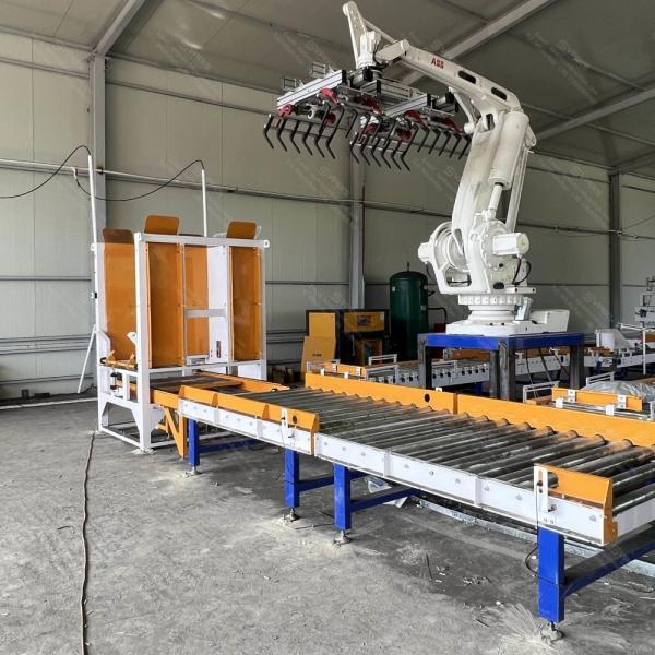 Quality Robotic Automatic Pallet Stacker With Repeatability 0.1mm for sale