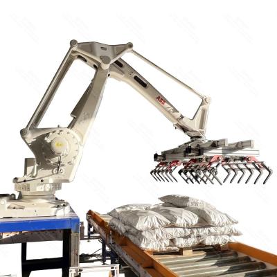 China Robotic Bag Stacking Carton Box Palletizer Machine Mechanical Stacker for sale