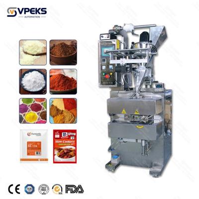 China Powder Filling Machine Adjustable Volume Mini Masala Packing Machine With Filling Speed Of 10-25 Bottles/Min for sale