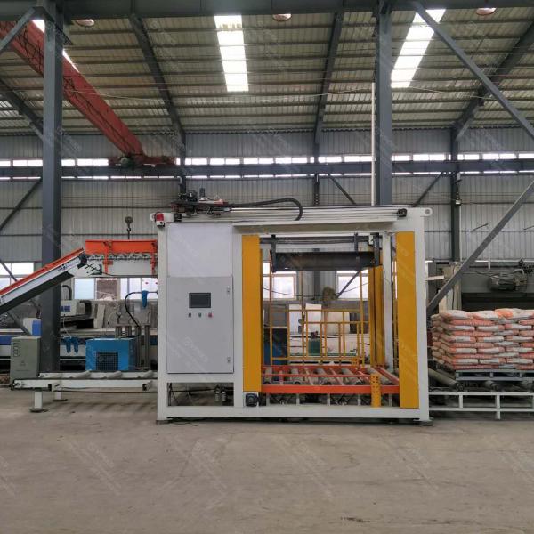 Quality 1200 Cycles Per Hour High Level Palletizer With Flat Push Large Bag Stacker for sale