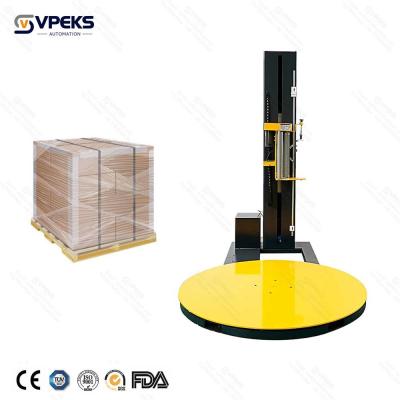 China High Speed Powered Pre Stretch Pallet Wrapper With 1.5KW Turntable Motor for sale