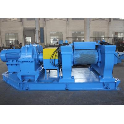 China Electric Motor Rubber Recycling Machinery 50 kW Power Rubber Cracker Mill Tire Crusher for sale
