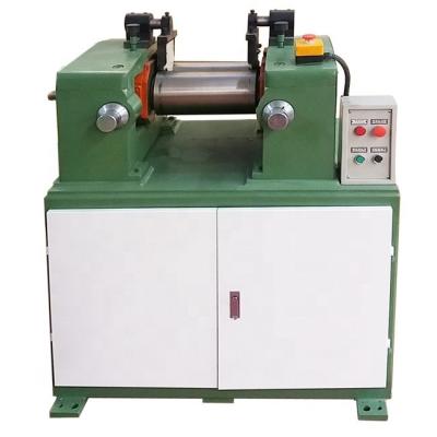 China XK-160 Lab Open Mixing Mill with Safety Device 1500 KG Weight Blue Green Red Yellow for sale