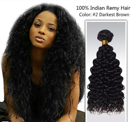 Quality 5A Unprocessed Remy Indian Hair Extensions 12''- 32'', Natural Black for sale