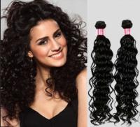 Quality Kinky Curly Indian Curly Human Hair Tangle Free 14 Inch Black for sale
