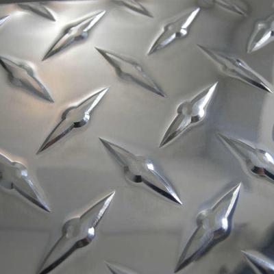 China 3003 H14 Aluminium Chequer Plate Sheet 5mm Aluminum Diamond Plate Sheets 4x8 for sale