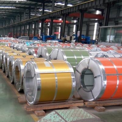 China PPGI Dx51d revestido cor Prepainted as bobinas de aço 0.25-1.0mm laminadas a alta temperatura à venda