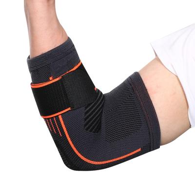 China Hot Selling Compression Elbow Brace Knitted Elastic Nylon Elbow Protective Brace Sports Knitting Elbow Support zu verkaufen