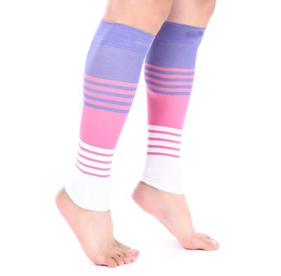 China 20-30mmHg Sleeve Antibacterial Strong Calf Support Cute Compression Open Calf Socks for sale