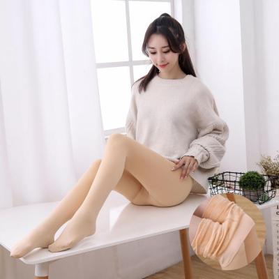 中国 Antibacterial Warm Gaiters Inside Thicken Fleece Fur Women's Winter Legging Pants Velvet Female Gaiters 販売のため