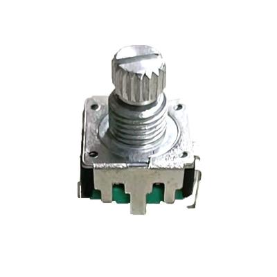 China 12mm Metal Shaft Rotary Encoder With Screw Thread Speaker Audio for sale