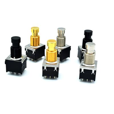 China Manufacturer Of Soft Click 3PDT Guitar Effect Pedal Foot Switch 9 Pin Effect Foot Switch Push Button Switch for sale