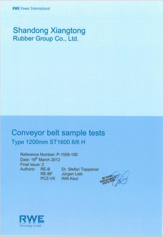 RWE Test Report - Shandong Xiangtong Rubber Science Co.,Ltd
