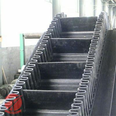China TC Wave Shaped  Corrugated Sidewall Multi Ply Textile Conveyor Belt For Agricultural for sale