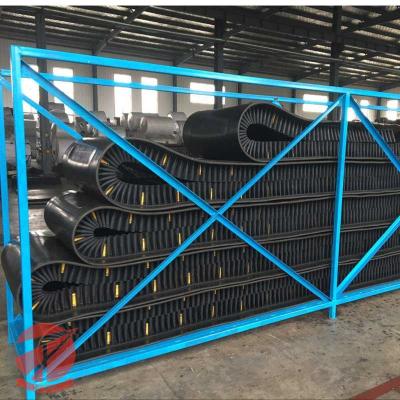 China TC Cleat Type Corrugated Sidewall Multi Ply Textile Conveyor Belt For Strong Adhesion for sale
