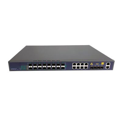 China Cassette 16 Port GPON OLT Compatible With HUAWEI ZTE ONU 8GE SFP 10GE SFP+ for sale