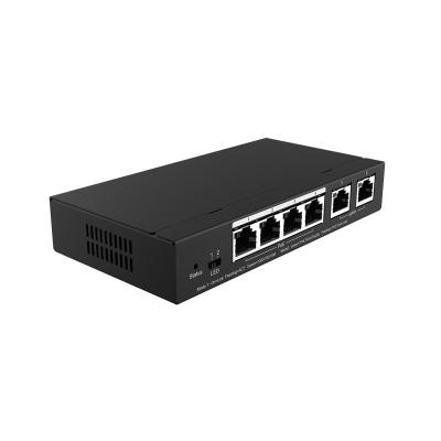 China Gigabit 6 Port Managed Switch IEEE 802.3at / IEEE 802.3af With 4 PoE Ports for sale