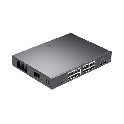 中国 ZC-2018P 18 16のPoE+の港と管理される左舷ギガビット スイッチ雲 販売のため