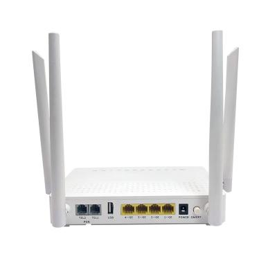 China Dual Band 4GE AC Wifi ONT Optical Network Termination GPON ONU FTTH AC2100 for sale