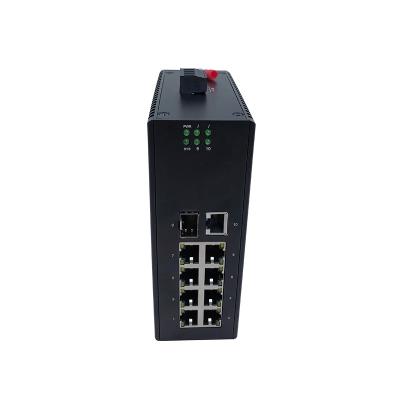 China Full Gigabit Industrial Ethernet Network Switch 10 Ports DC 12V - 58V ZC-S2010TG for sale