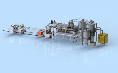 China Three Layer PP PS And PET Sheet Extrusion Equipment 800 - 1500mm Width for sale