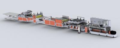 China Multiwall PP Hollow Section Plate Extrusion Line Used For Fruit Folding Boxes for sale