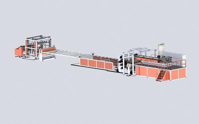 China PVC Soft Sheet ( Crystal Sheet ) Extrusion Line Highly Transparent  GWS90 for sale