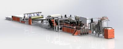 China FIVE layers PC GPPS  ABS composited sheet Extrusion Line ： 450kg/h for sale