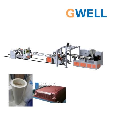 China GPPS Opaque Sheet Production Machine GPPS Plastic Sheet Extrusion Line Twin Screw Extruder for sale