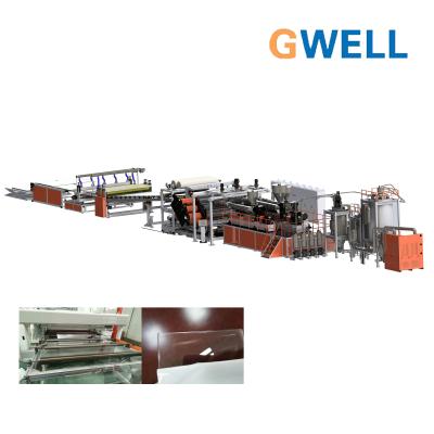 China PC Diffuser Board Extruded PC Transparent Sheet Production Line Can Be Designed Independently for sale